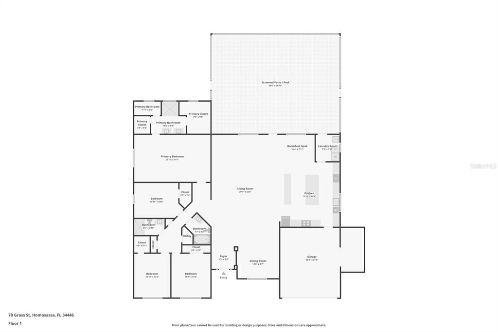 For Sale: $480,000 (4 beds, 3 baths, 3049 Square Feet)