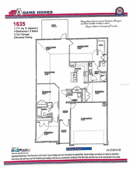 Active With Contract: $364,650 (4 beds, 2 baths, 1635 Square Feet)