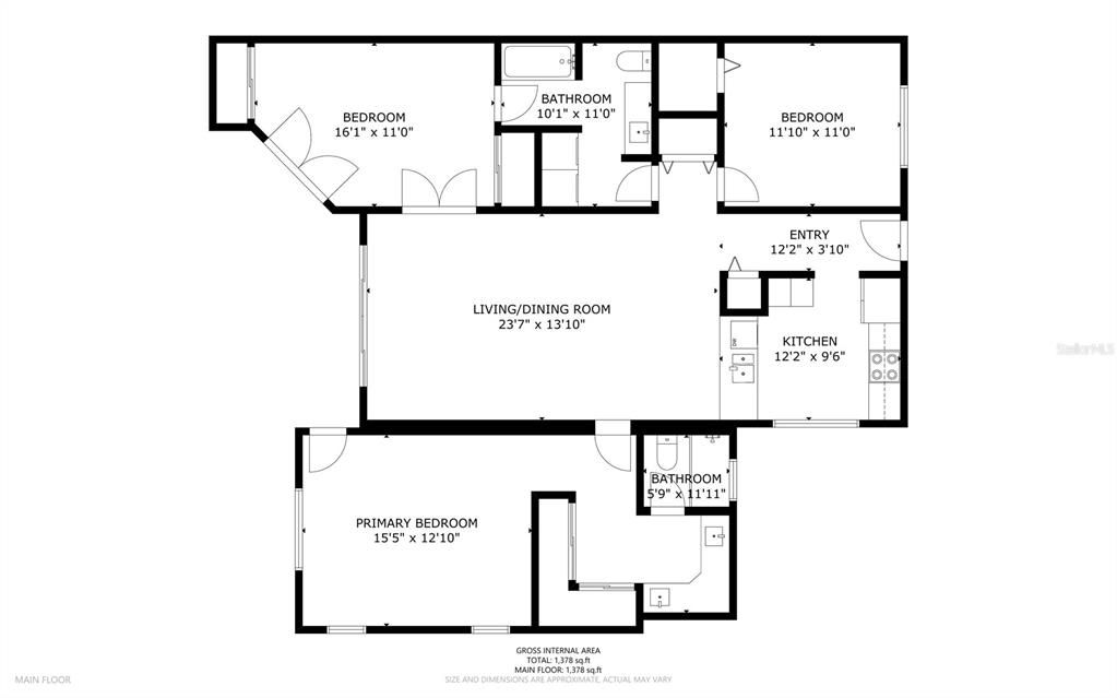 合同活跃: $299,000 (3 贝兹, 2 浴室, 1357 平方英尺)