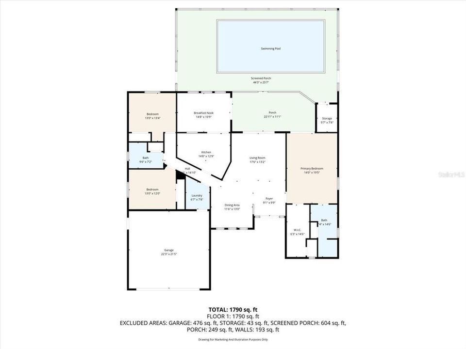 For Sale: $345,000 (3 beds, 2 baths, 1939 Square Feet)