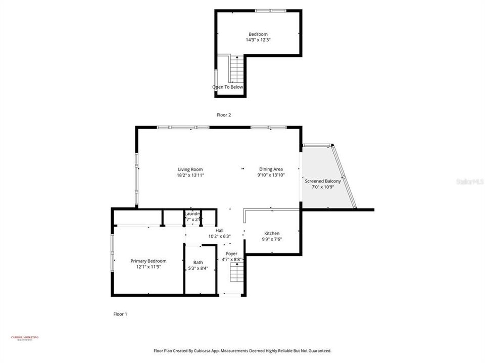 For Sale: $350,000 (2 beds, 1 baths, 970 Square Feet)