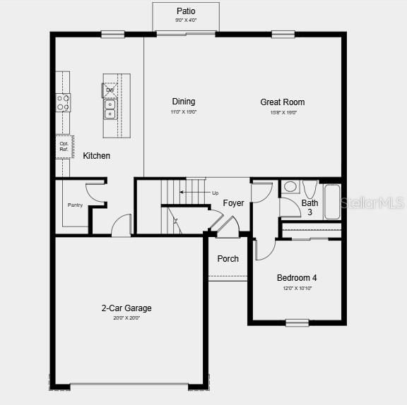 合同活跃: $401,000 (4 贝兹, 3 浴室, 2303 平方英尺)