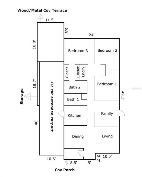 Active With Contract: $269,900 (3 beds, 2 baths, 1176 Square Feet)