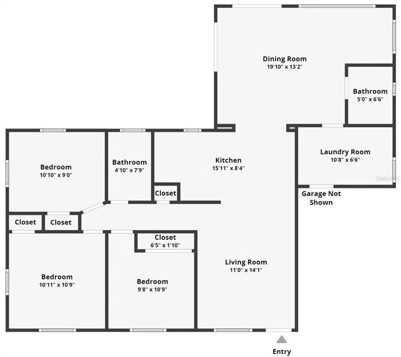 待售: $475,000 (3 贝兹, 2 浴室, 1086 平方英尺)