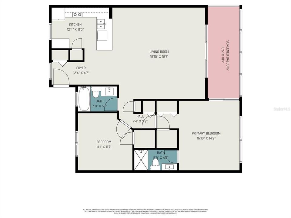 For Sale: $198,800 (2 beds, 2 baths, 1088 Square Feet)