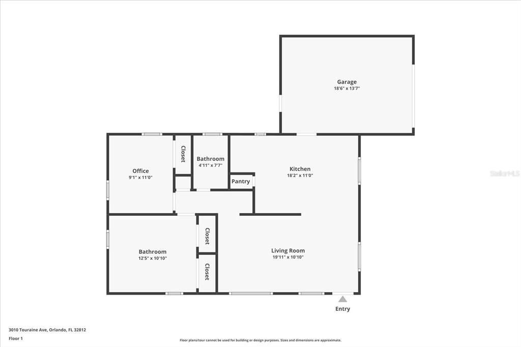 合同活跃: $274,999 (2 贝兹, 1 浴室, 888 平方英尺)