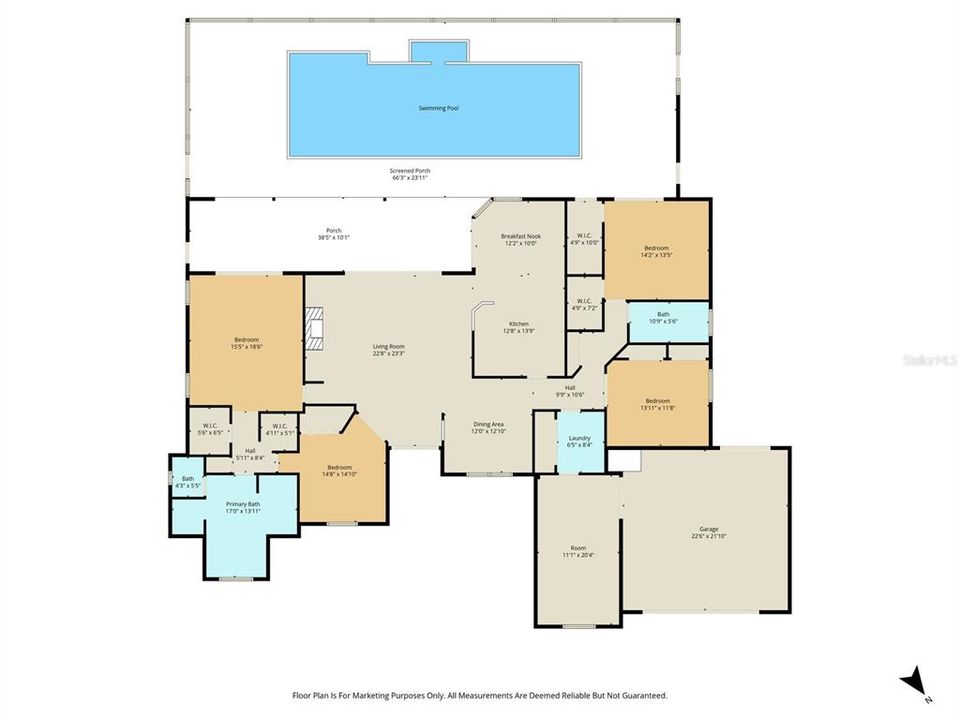 На продажу: $579,000 (4 спален, 3 ванн, 2527 Квадратных фут)