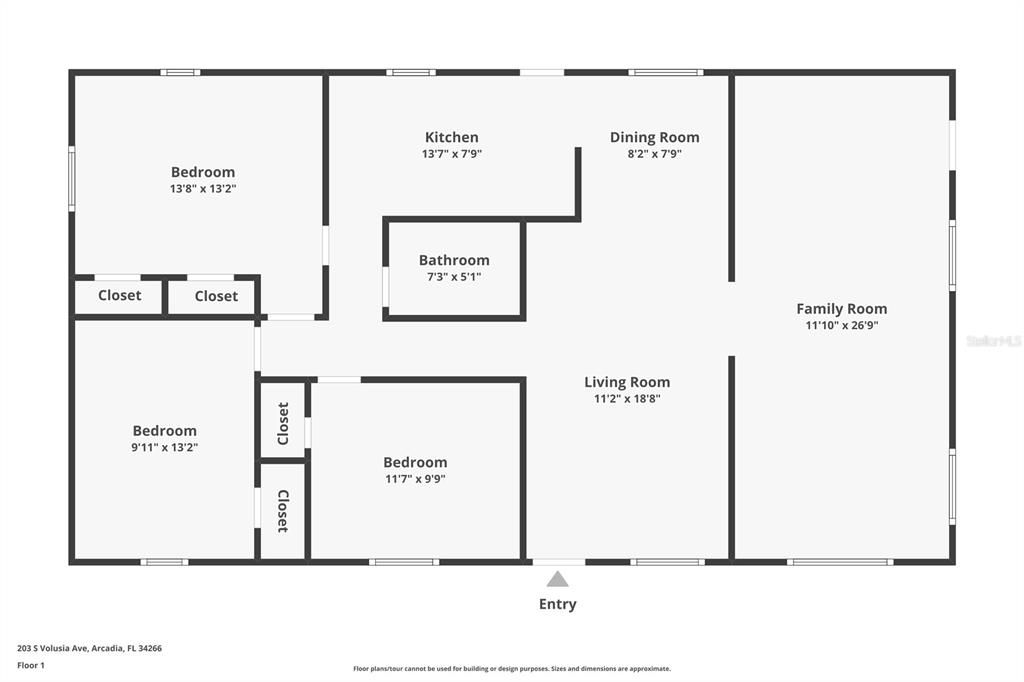 Active With Contract: $170,000 (3 beds, 1 baths, 1422 Square Feet)