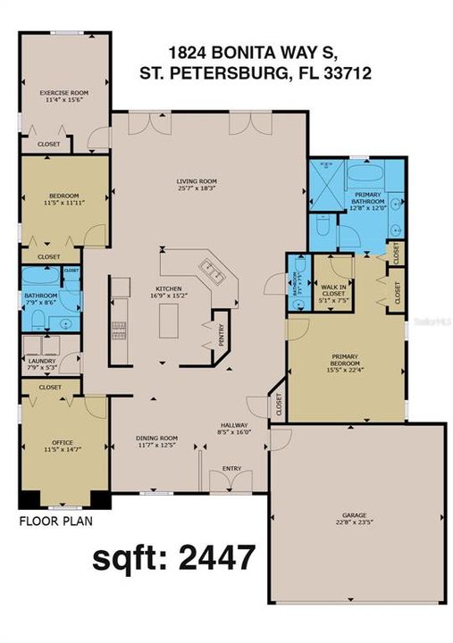 合同活跃: $860,000 (4 贝兹, 2 浴室, 2332 平方英尺)