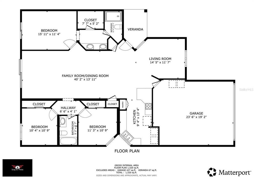 Active With Contract: $379,900 (3 beds, 2 baths, 1621 Square Feet)
