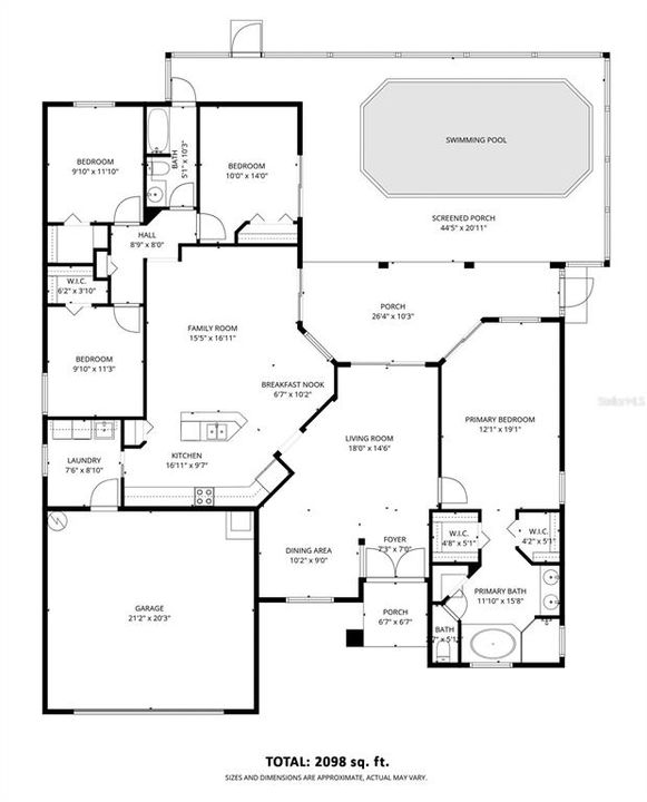 Active With Contract: $474,990 (4 beds, 2 baths, 2098 Square Feet)