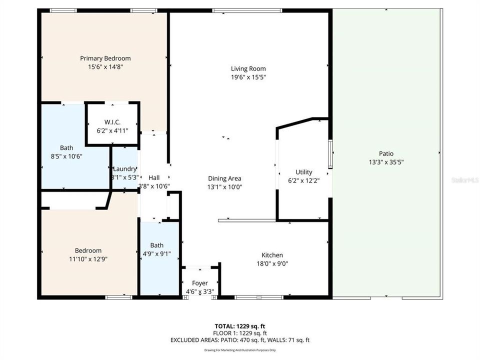 Active With Contract: $279,999 (2 beds, 2 baths, 1296 Square Feet)