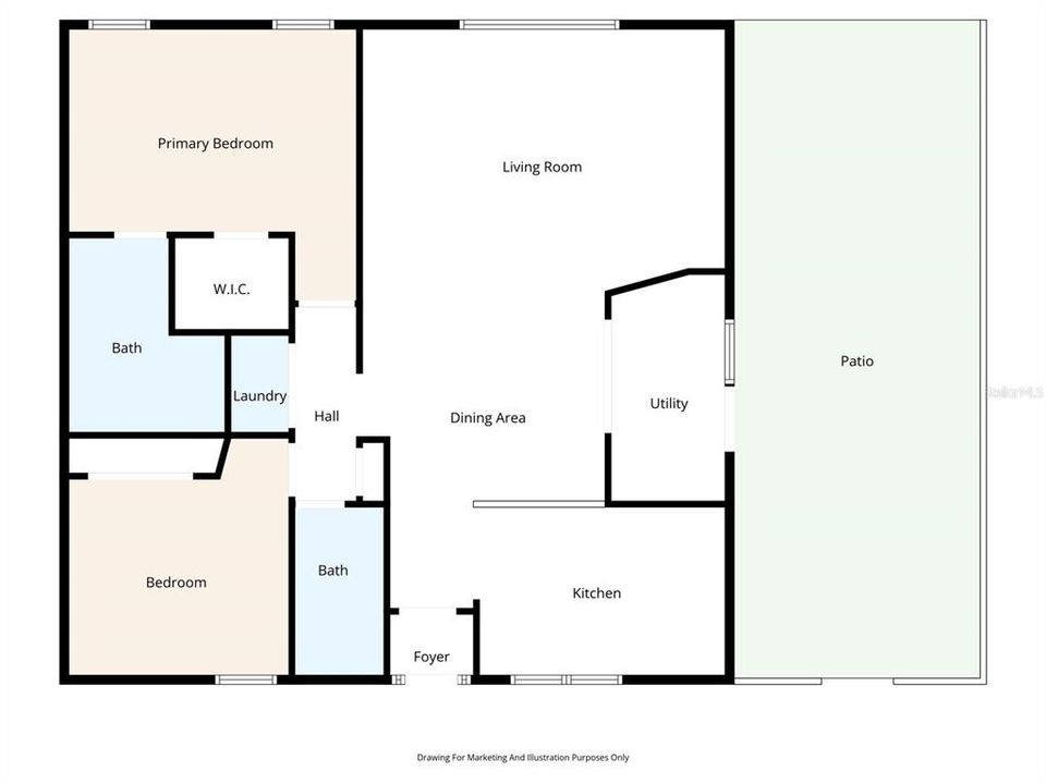 Active With Contract: $279,999 (2 beds, 2 baths, 1296 Square Feet)
