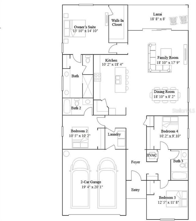 出租: $2,375 (4 贝兹, 3 浴室, 2035 平方英尺)