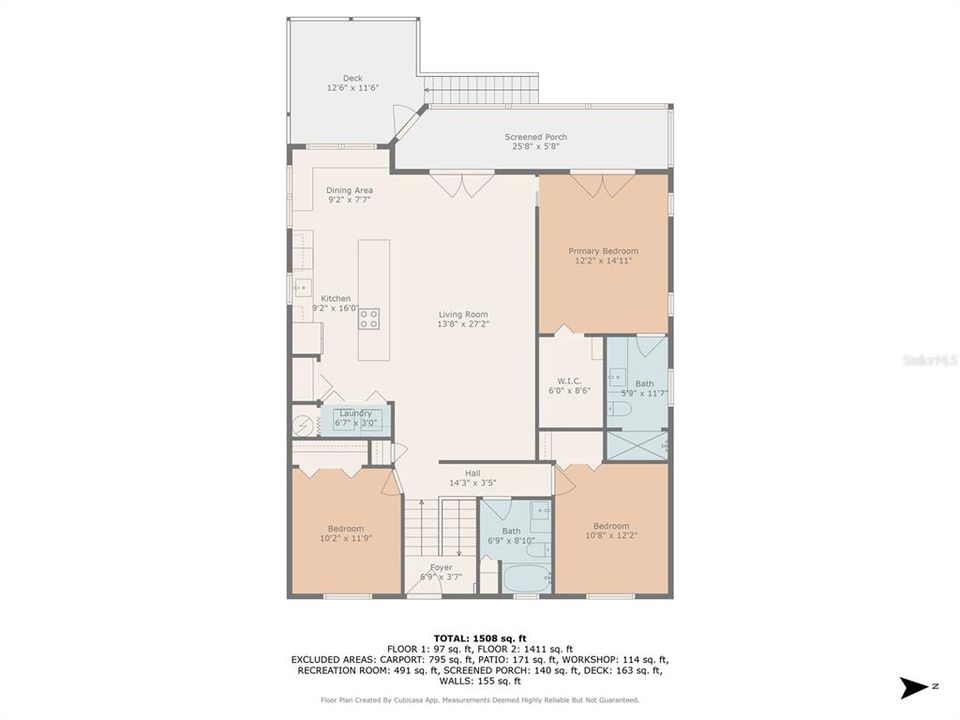 Active With Contract: $619,900 (3 beds, 2 baths, 1470 Square Feet)