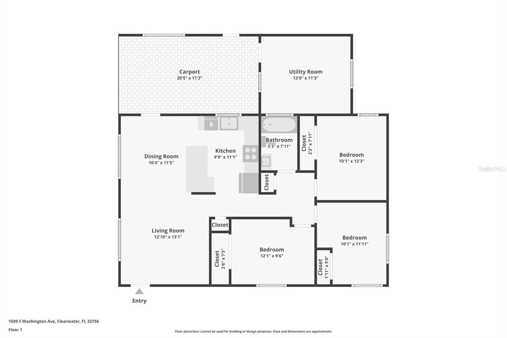 Activo con contrato: $284,900 (3 camas, 1 baños, 920 Pies cuadrados)