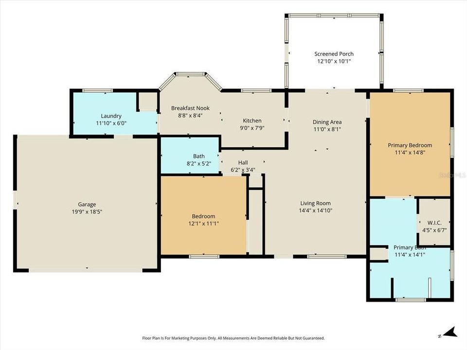 На продажу: $240,000 (2 спален, 2 ванн, 1232 Квадратных фут)