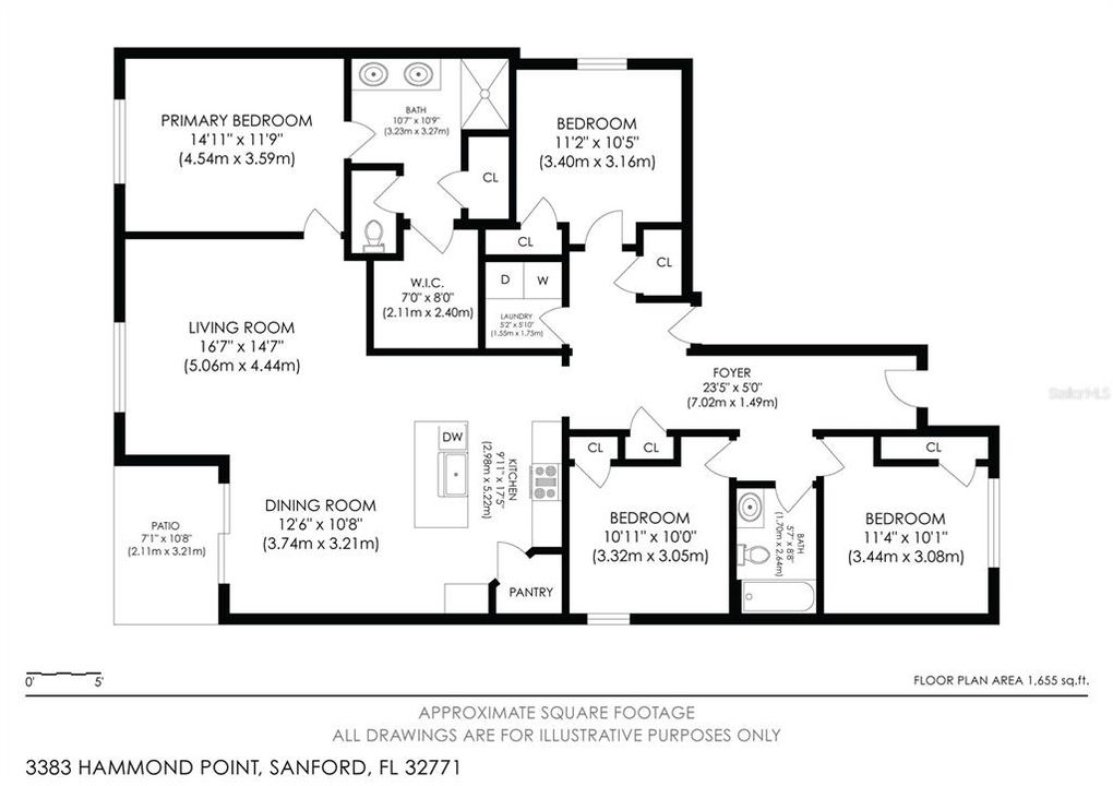 На продажу: $410,000 (4 спален, 2 ванн, 1846 Квадратных фут)