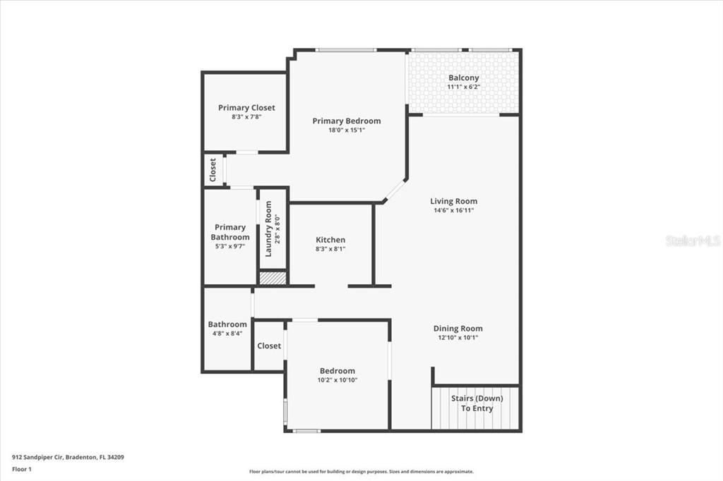 待售: $309,000 (2 贝兹, 2 浴室, 1115 平方英尺)