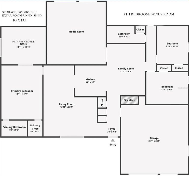 Activo con contrato: $349,000 (3 camas, 2 baños, 2339 Pies cuadrados)