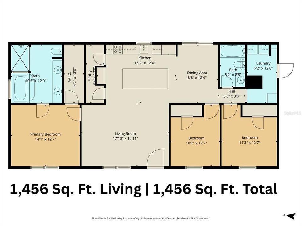 For Sale: $219,900 (3 beds, 2 baths, 1456 Square Feet)