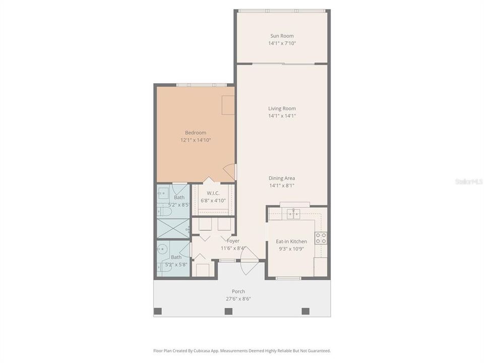 Active With Contract: $189,000 (1 beds, 1 baths, 815 Square Feet)