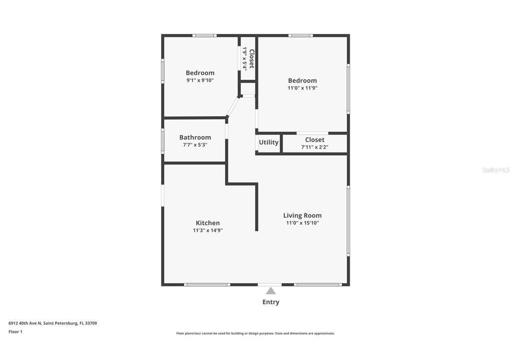 出租: $1,825 (2 贝兹, 1 浴室, 768 平方英尺)