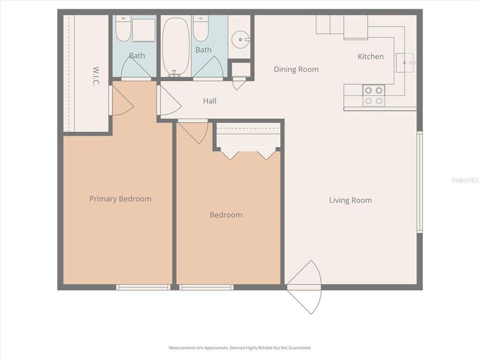 For Sale: $114,000 (2 beds, 1 baths, 825 Square Feet)