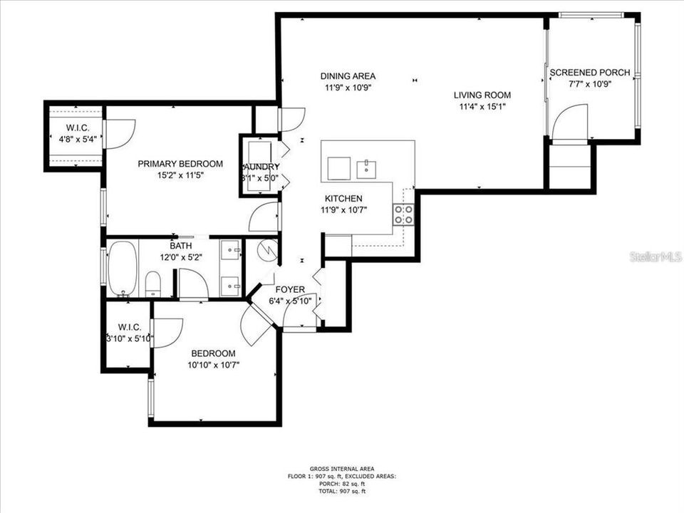 Под контрактом: $1,895 (2 спален, 1 ванн, 903 Квадратных фут)