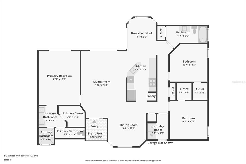 待售: $292,500 (3 贝兹, 2 浴室, 1625 平方英尺)
