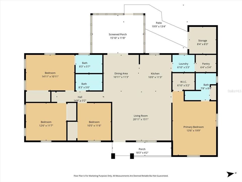 合同活跃: $260,000 (4 贝兹, 3 浴室, 2100 平方英尺)