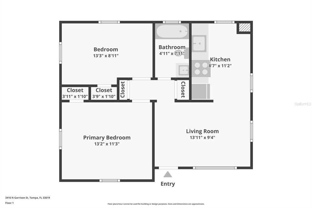 Active With Contract: $220,000 (2 beds, 1 baths, 644 Square Feet)