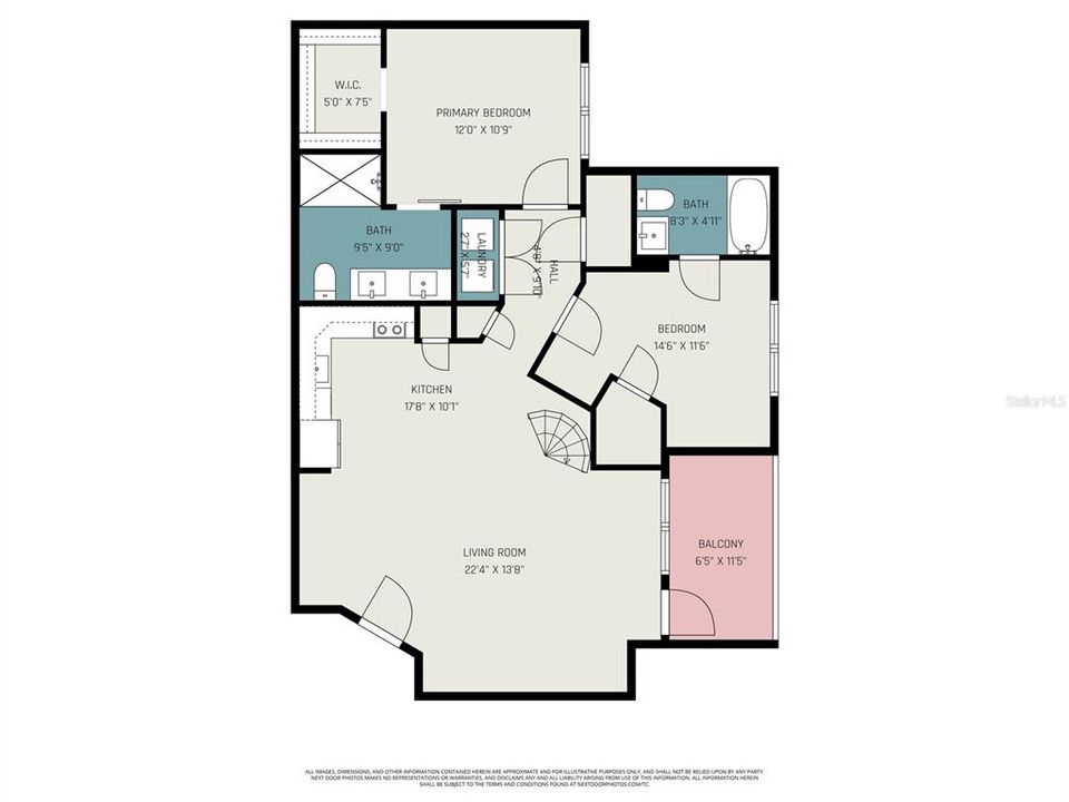 На продажу: $265,000 (2 спален, 3 ванн, 1131 Квадратных фут)