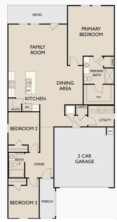 Active With Contract: $389,990 (3 beds, 2 baths, 1662 Square Feet)