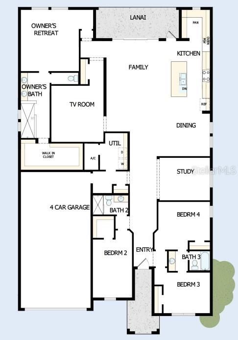 Active With Contract: $606,530 (4 beds, 3 baths, 3031 Square Feet)