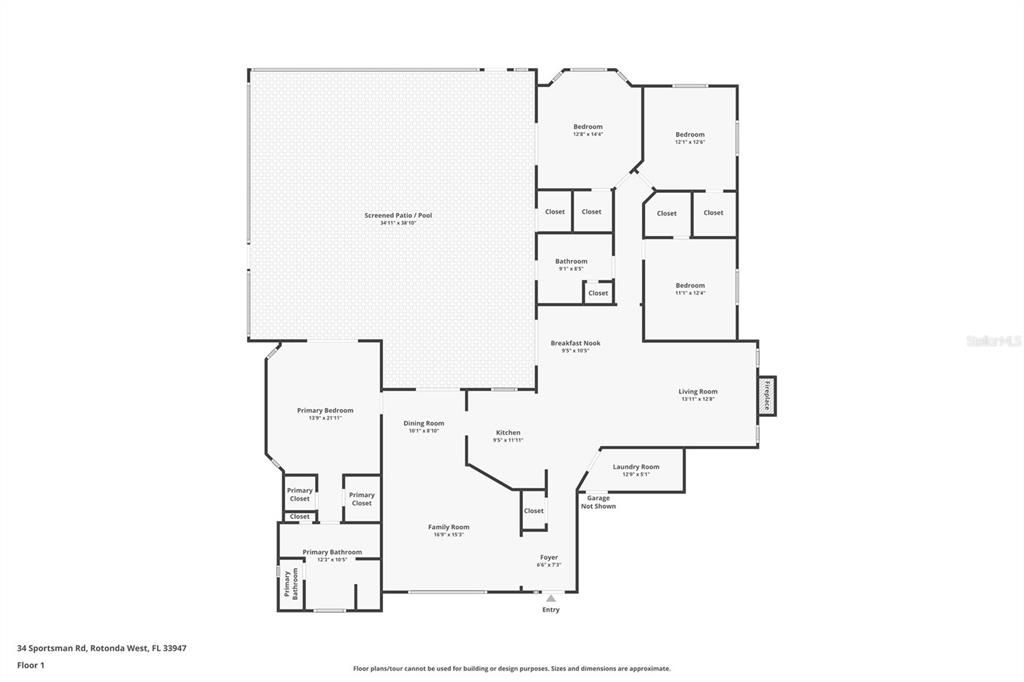 На продажу: $460,000 (4 спален, 2 ванн, 2219 Квадратных фут)