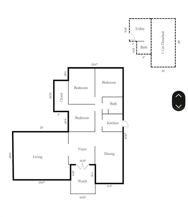 На продажу: $195,000 (3 спален, 1 ванн, 1531 Квадратных фут)