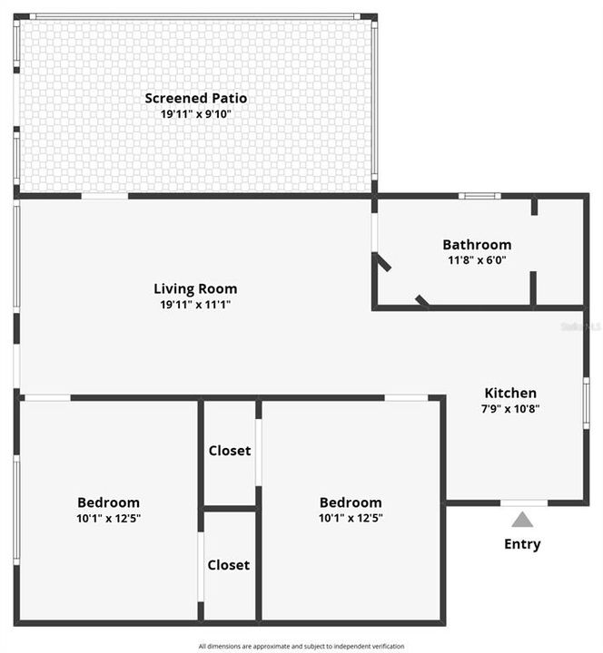 合同活跃: $180,000 (2 贝兹, 1 浴室, 794 平方英尺)