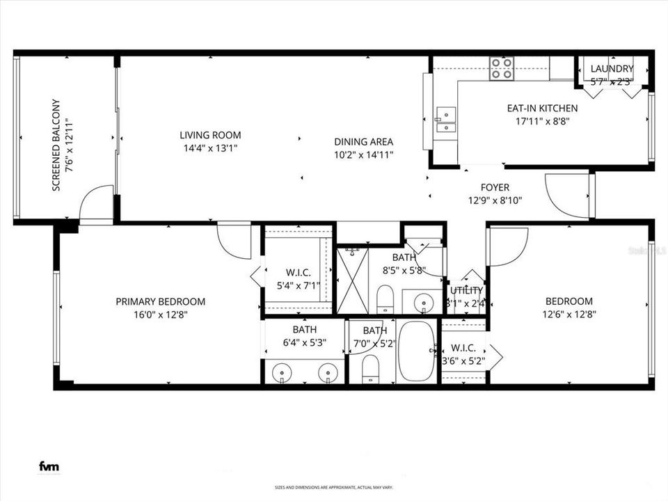 待售: $389,000 (2 贝兹, 2 浴室, 1225 平方英尺)
