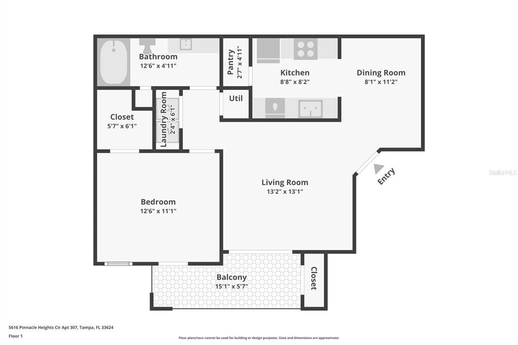 For Sale: $174,900 (1 beds, 1 baths, 734 Square Feet)