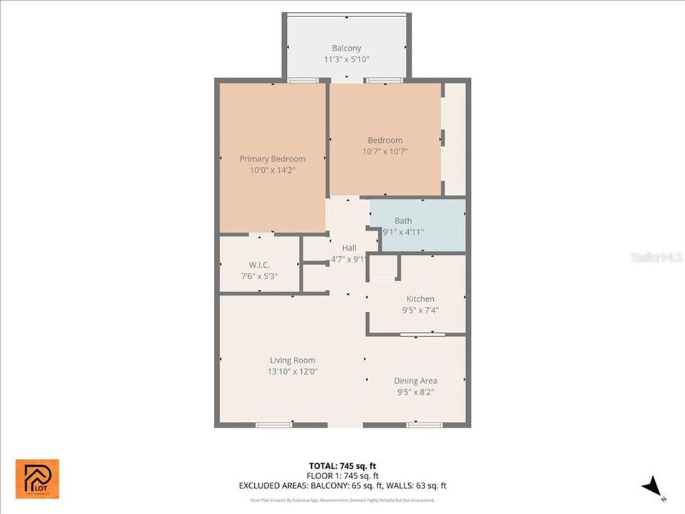 For Sale: $294,999 (2 beds, 1 baths, 760 Square Feet)