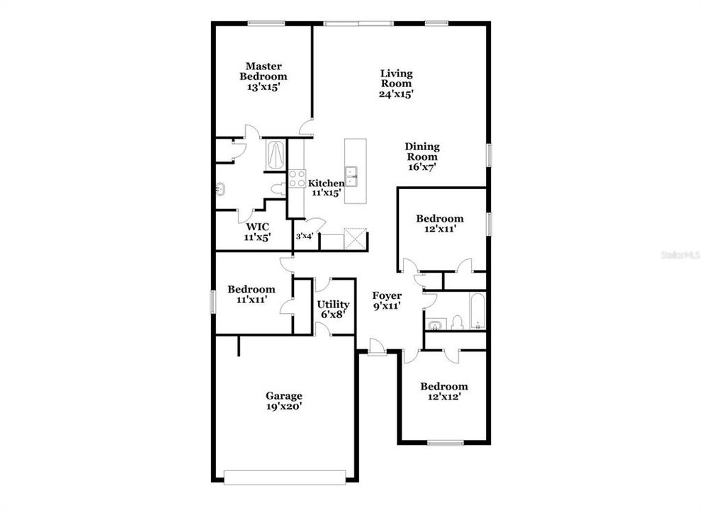 For Rent: $2,405 (4 beds, 2 baths, 1909 Square Feet)