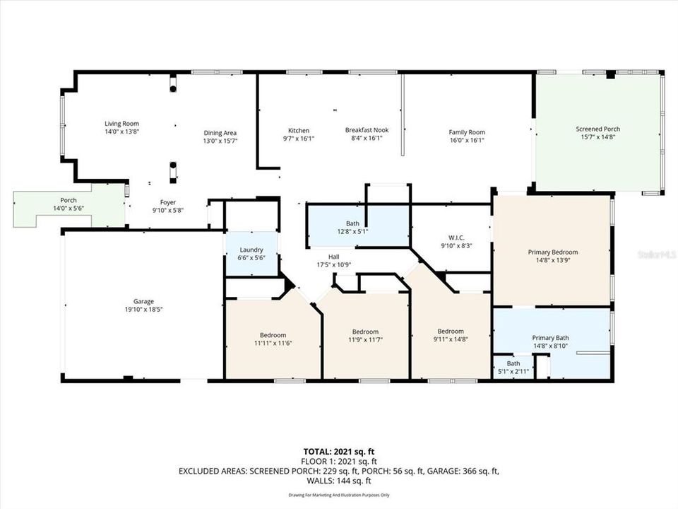 待售: $460,000 (4 贝兹, 2 浴室, 2205 平方英尺)