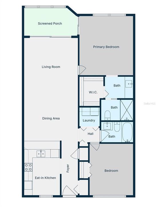 待售: $146,000 (2 贝兹, 2 浴室, 1153 平方英尺)