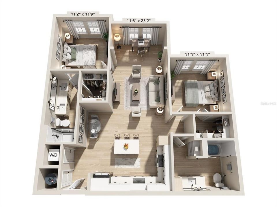 For Rent: $2,306 (2 beds, 2 baths, 1118 Square Feet)