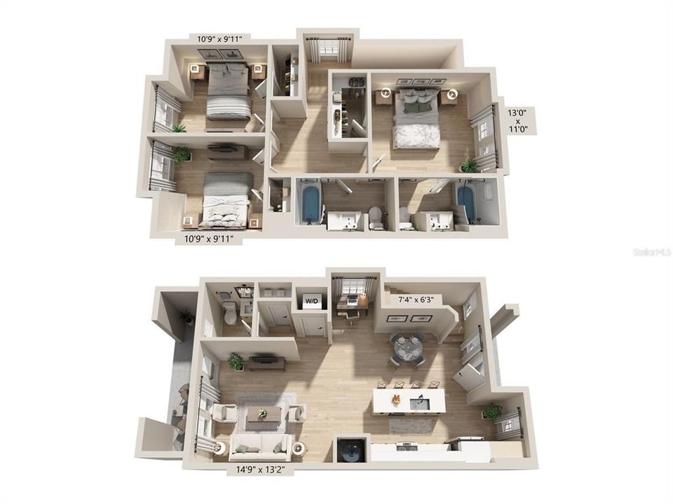 For Rent: $2,995 (3 beds, 2 baths, 1448 Square Feet)