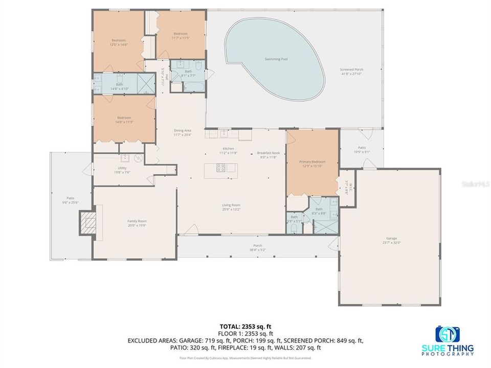 На продажу: $549,000 (4 спален, 3 ванн, 2498 Квадратных фут)
