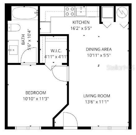For Sale: $159,900 (1 beds, 1 baths, 529 Square Feet)