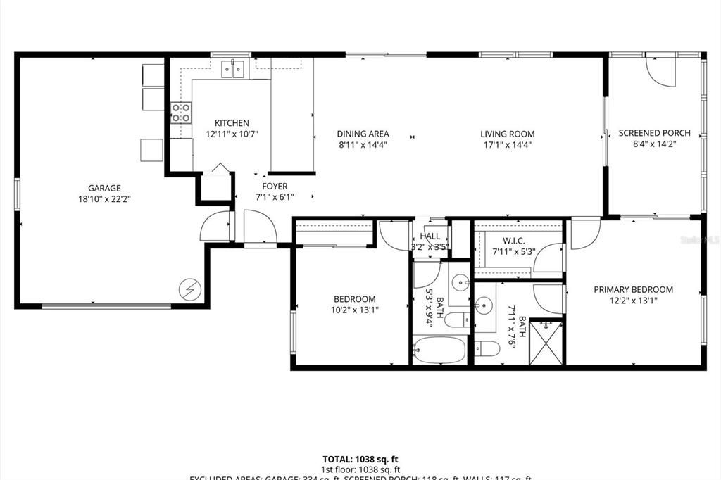 待售: $319,000 (2 贝兹, 2 浴室, 1123 平方英尺)