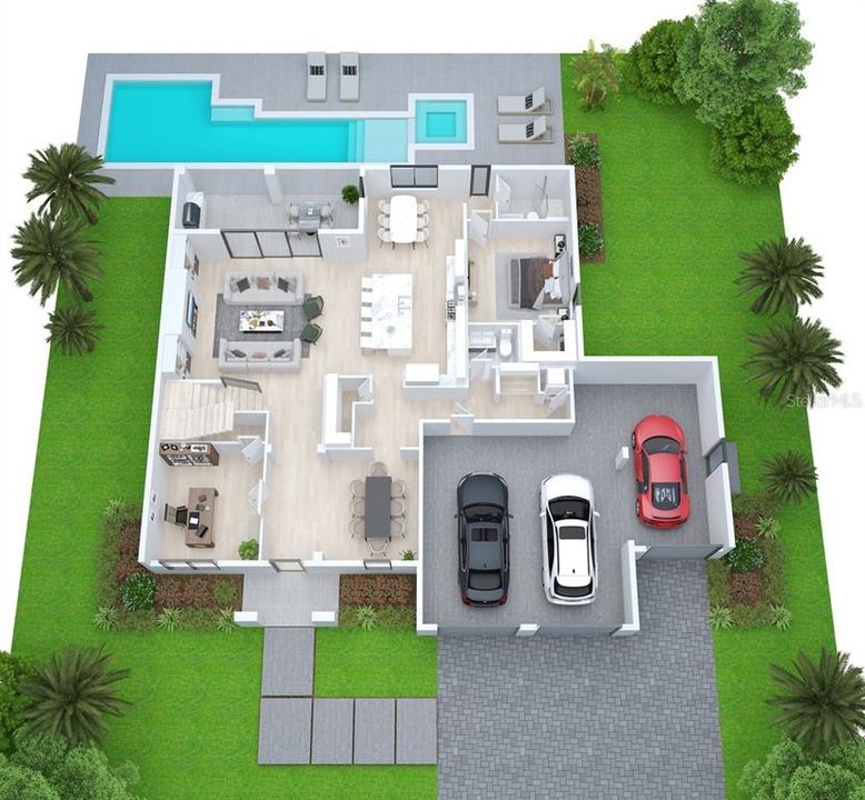 合同活跃: $2,850,000 (5 贝兹, 4 浴室, 4608 平方英尺)